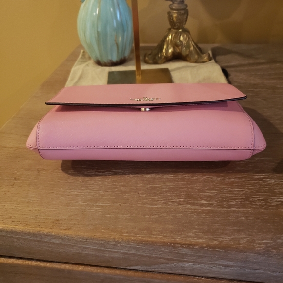 Kate Spade Pink Shoulder Bag w/ Silver Chain Strap - Picture 3 of 9